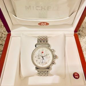 Michele CSX 36 Diamond Chronograph + 2 BONUS BANDS